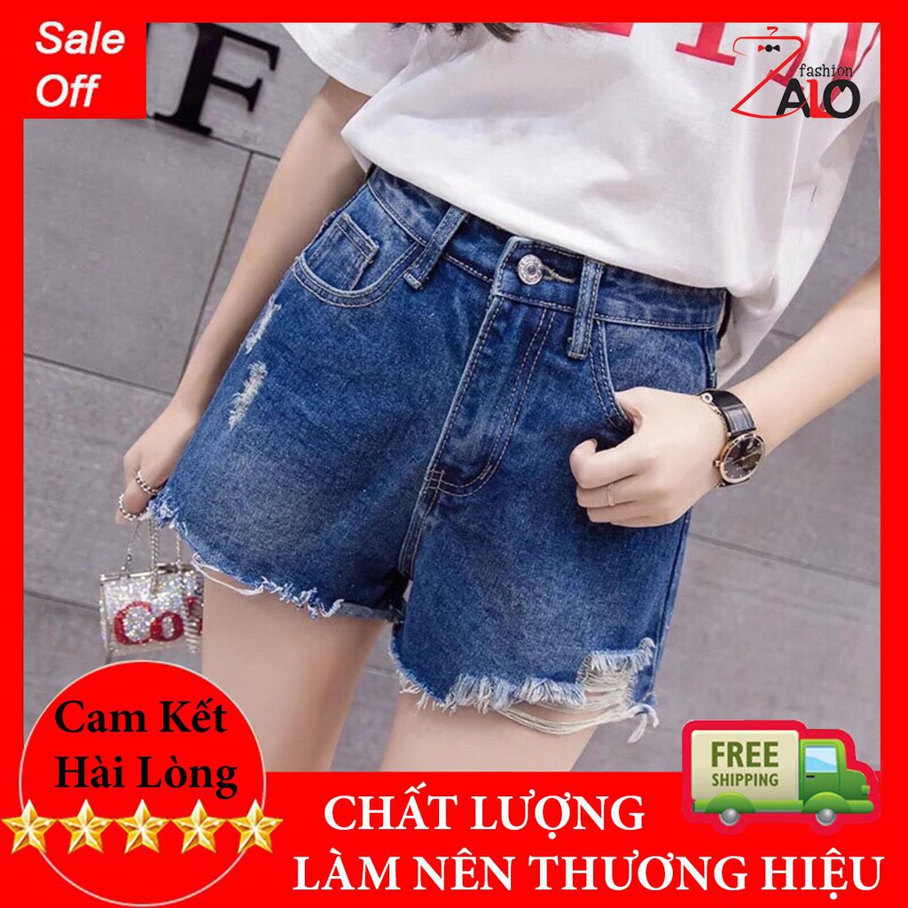 HOT Quần Short JEAN Nữ Rách Đẹp Thời Trang Cá Tính QSN02 - QSTORE
