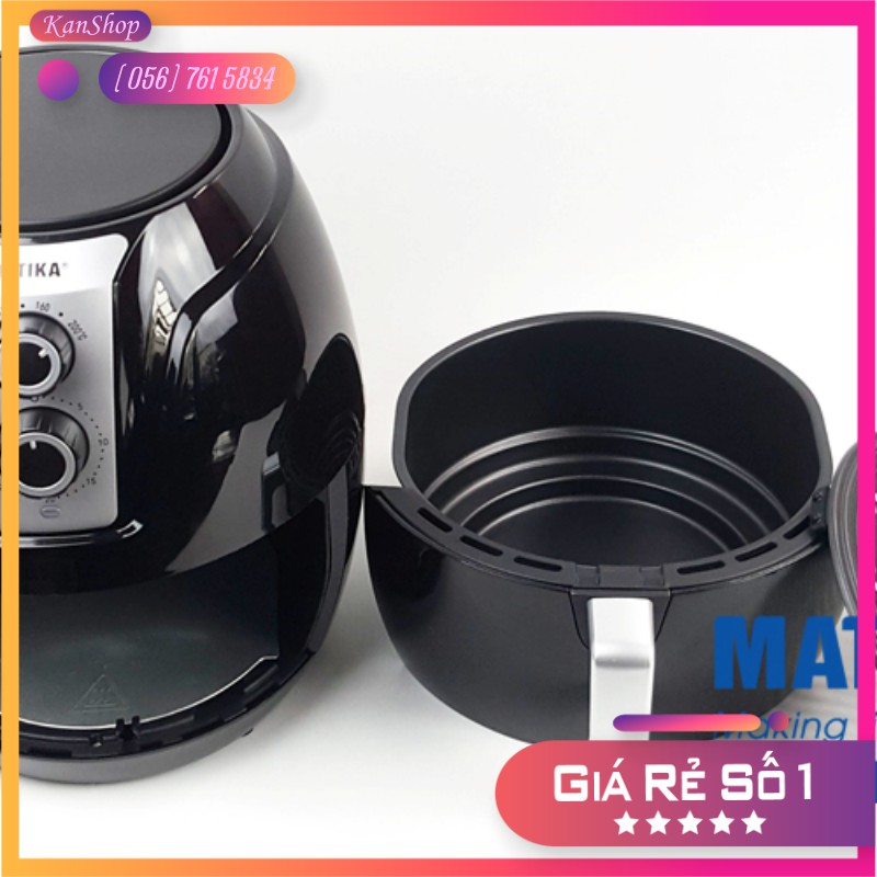 Nồi chiên chân không Matika MTK-9145 dung tích 4,5L công nghệ Rapid Air tiên tiến chiên siêu nhanh siêu tiết kiệm
