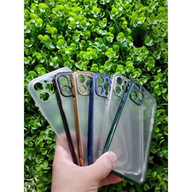 Ốp lưng nhám viền màu bảo vệ cam iPhone 11 11 Pro 11 Pro Max 12 Mini  12 Pro Max chính hãng Likgus lưng mờ chống vân tay