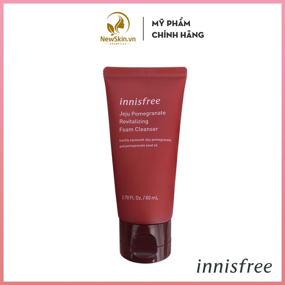 Sữa Rửa Mặt Lựu Đỏ Ngừa Lão Hóa Innisfree Jeju Pomegranate Revitalizing Foam Cleanser 80ml