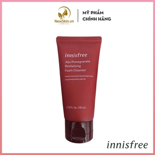Sữa Rửa Mặt Lựu Đỏ Ngừa Lão Hóa Innisfree Jeju Pomegranate Revitalizing Foam Cleanser 80ml