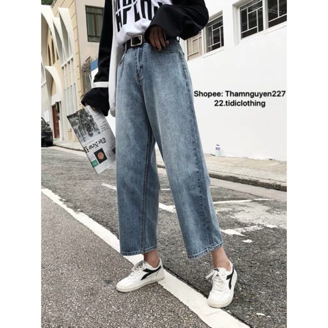 [ order ] Quần bò ulzzang có size lớn bigsize 5xl 4xl 3xl 2xl / quần jeans ống rộng retro kích thước lớn