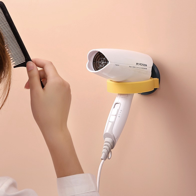 SUPO DEPOT - Giá đỡ máy sấy tóc gắn tường màu sắc tương phản tiện dụng cho phòng tắm chất lượng cao