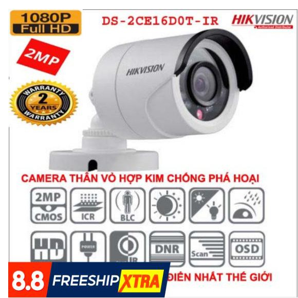 Camera HD-TVI 2.0 Megapixel HIKVISION DS-2CE16D0T-IR