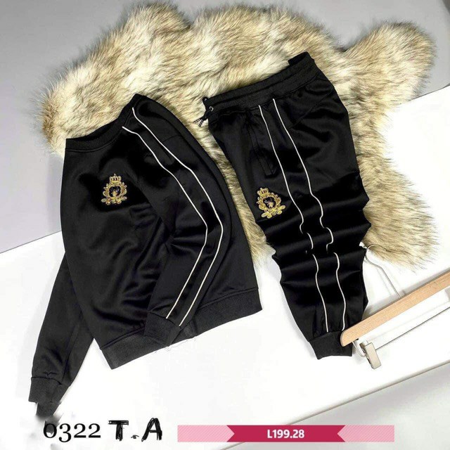 [ Kèm ảnh thật ] Bộ Nỉ Nam , bộ thể thao nam dài tay logo vương miện 2 rót | BigBuy360 - bigbuy360.vn