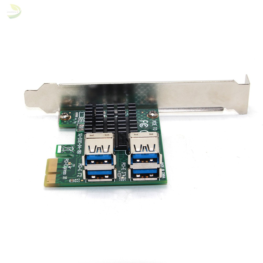 Card Chuyển Đổi Pci 1 Sang 4 Cổng Usb 3.0 Cho Đào Bitcoin