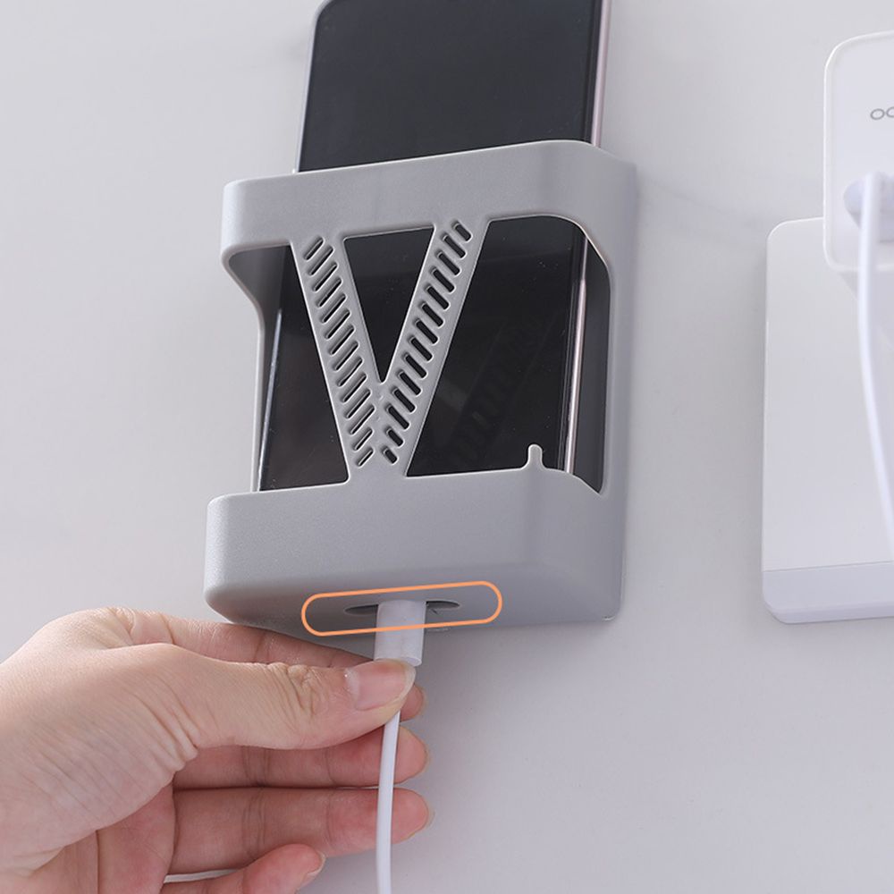 SHOUHOU Wall Mounted Organizer Box Remote Control Air Conditioner Colorful Storage Case Mobile Phone Plug Holder
