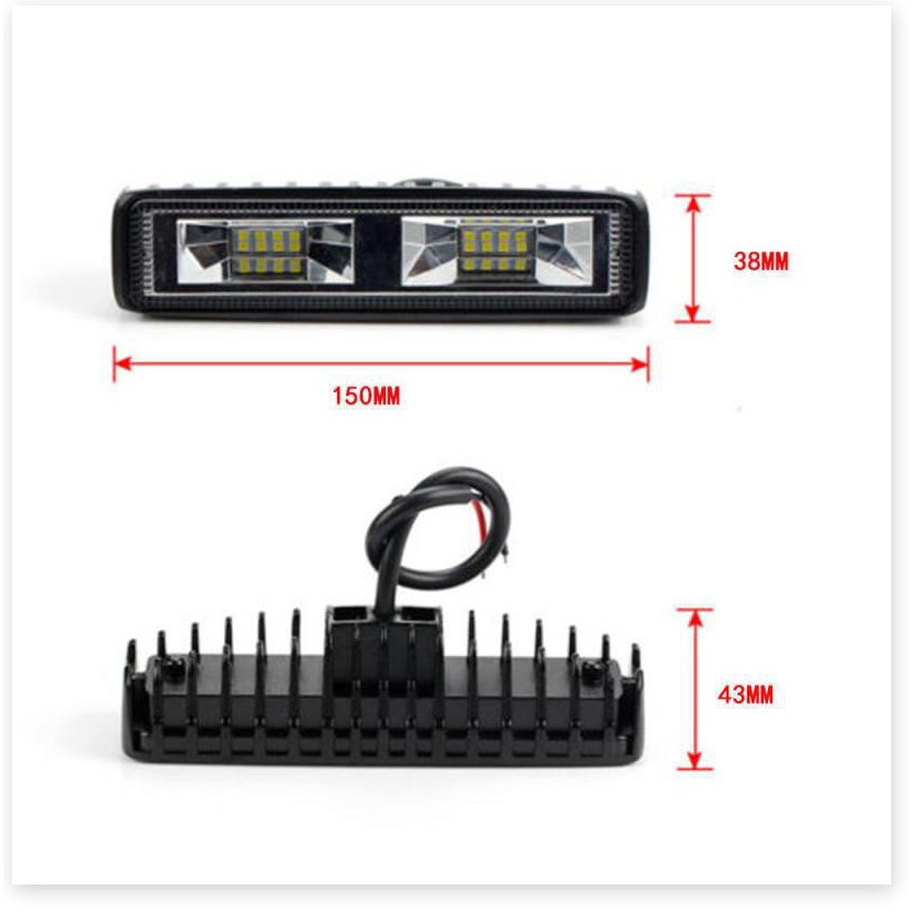 🆕 Bộ 2 Đèn LED Bar Pha siêu sáng cho ô tô Bán Tải tiêu chuẩn CE, RoHS, IP67