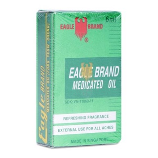 (HÀNG CTY) DẦU GIÓ XANH CON Ó EAGLE BRAND-DẦU SINGAPORE(6ml)