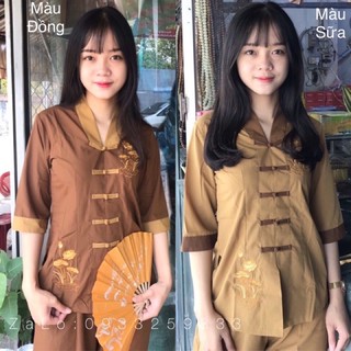 Đồ lam đi chùa mẫu la hán phối kate