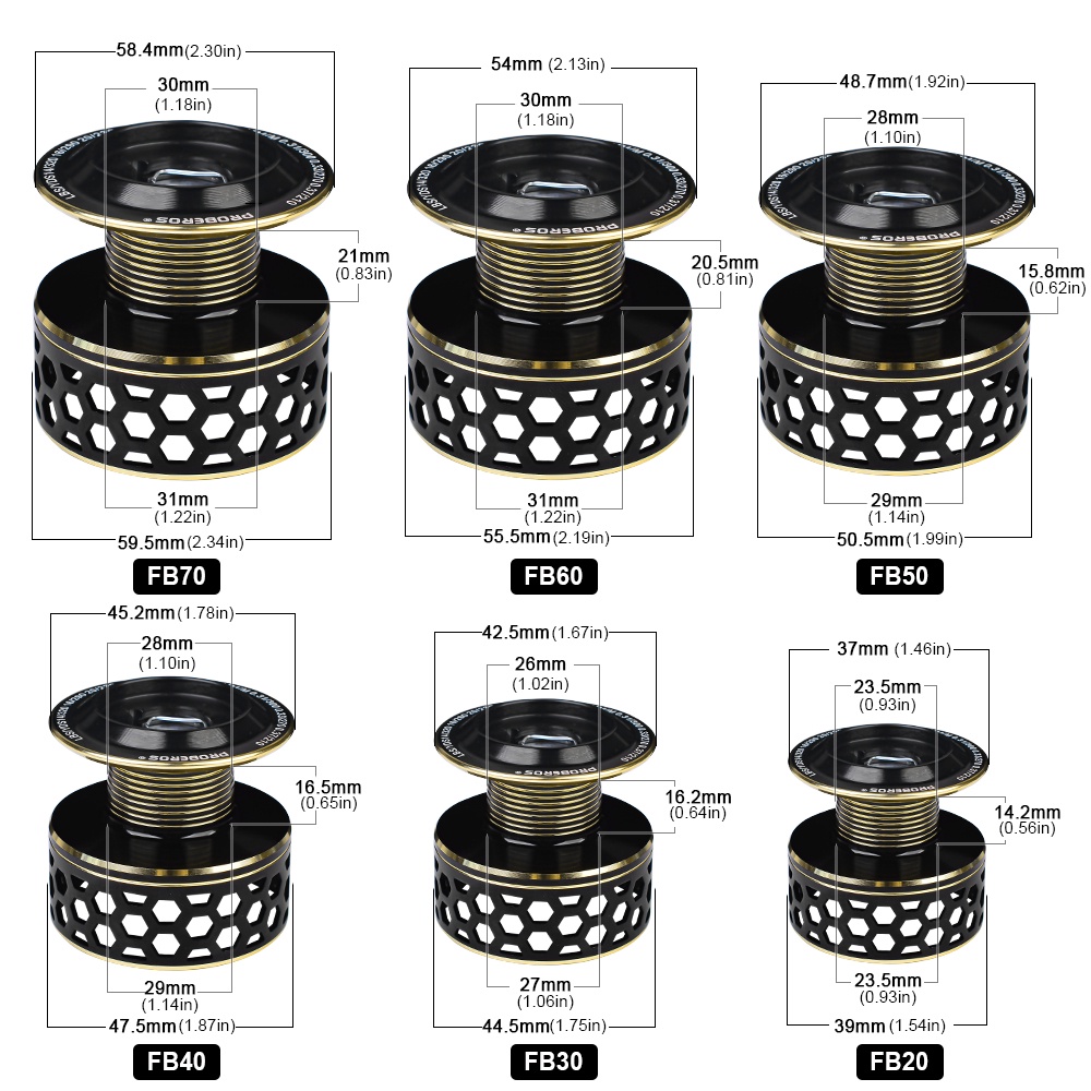 Máy Câu Cá PROBEROS 5-10KG Max FB20-FB70 5.1: 1 / 5.2: 1 Tốc Độ Cao