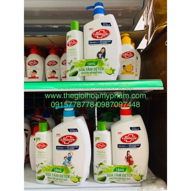 Lifebuoy sữa tắm 850g tặng nrt 120g