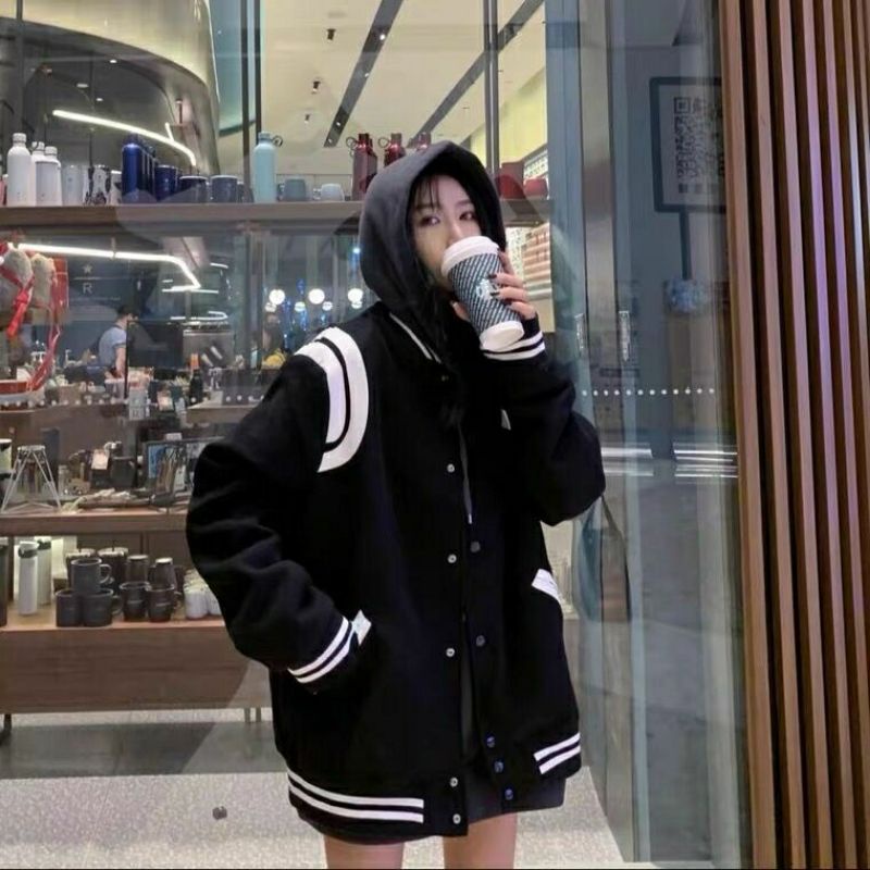 Áo khoác Varsity Teddy Chần bông Unisex chất đẹp