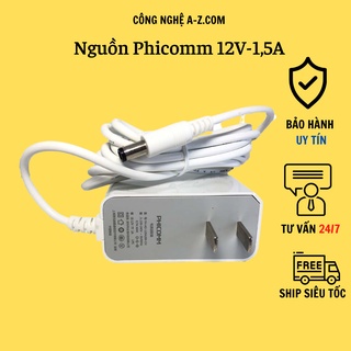 Nguồn chuyên dụng camera Phicomm 12V-1,5A/nguồn tai treo 12V-2A, màu trắng, chất lượng tốt