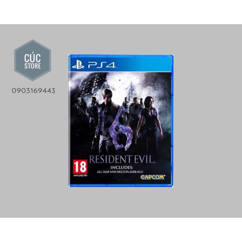 Đĩa chơi game PS4: Resident Evil 6