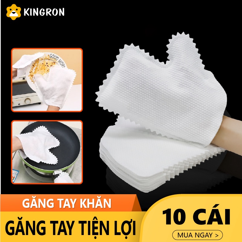 Găng tay lau chuyên dụng dùng trên mọi bề mặt ⭐ Lau rất sạch không để lại lông bụi bông KINGRON