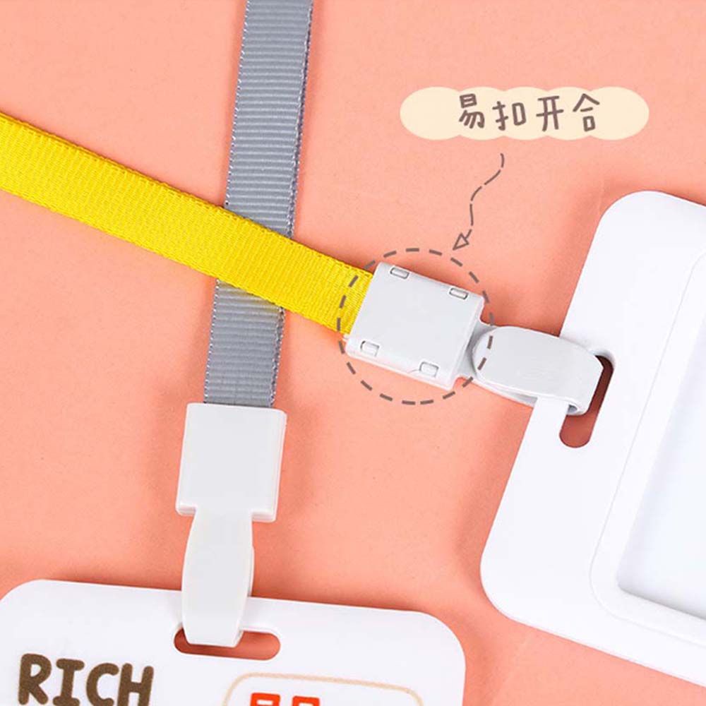 Aaron1 Bao Đựng Thẻ Tên Họa Tiết Hoạt Hình Dễ Thương Tiện Dụng Cho Học Sinh / Nhân Viên Văn Phòng