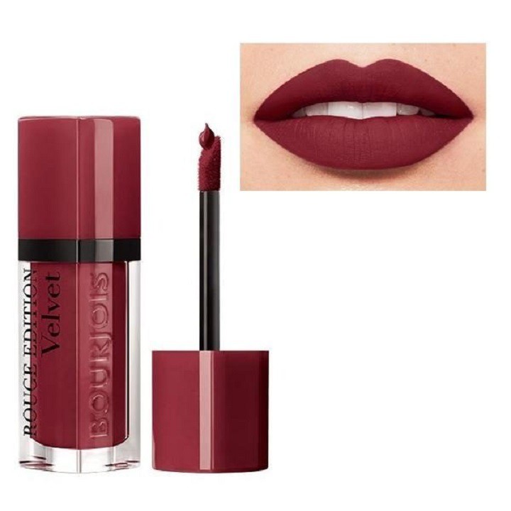 Son Bourjois Velvet 24 Dark Chérie đỏ đậm cherry