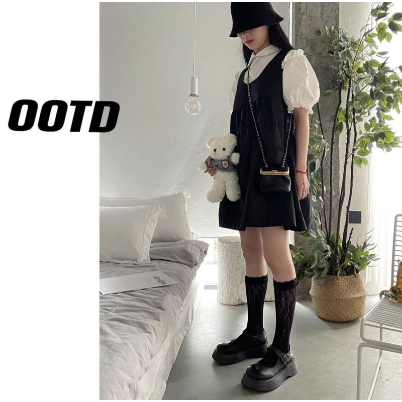 Giày búp bê có quai vintage Mary Jane đế cao ulzzang Hàn Quốc Yannie Lolita