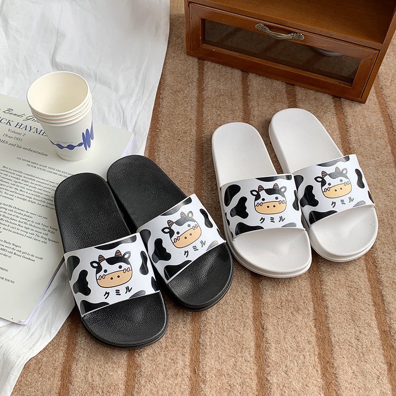 JY071 Dép bò sữa đi trong nhà chồng trơn trượt