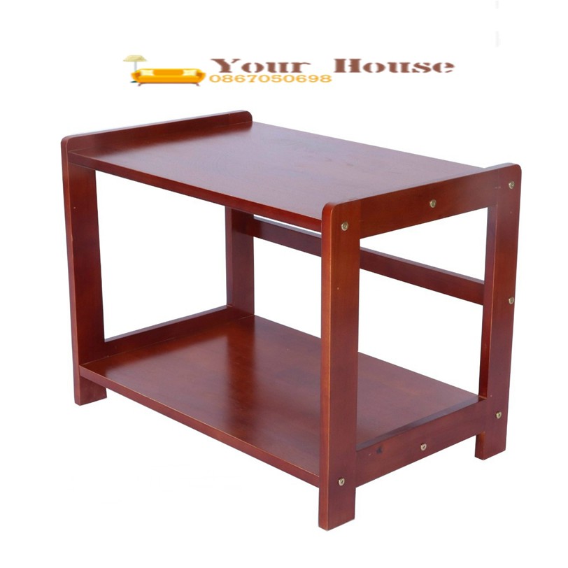 Kệ Lò Vi Sóng, Kệ Nồi Cơm Điện 2 Tầng YOUR HOUSE Gỗ Tự Nhiên Siêu Chắc Chắn