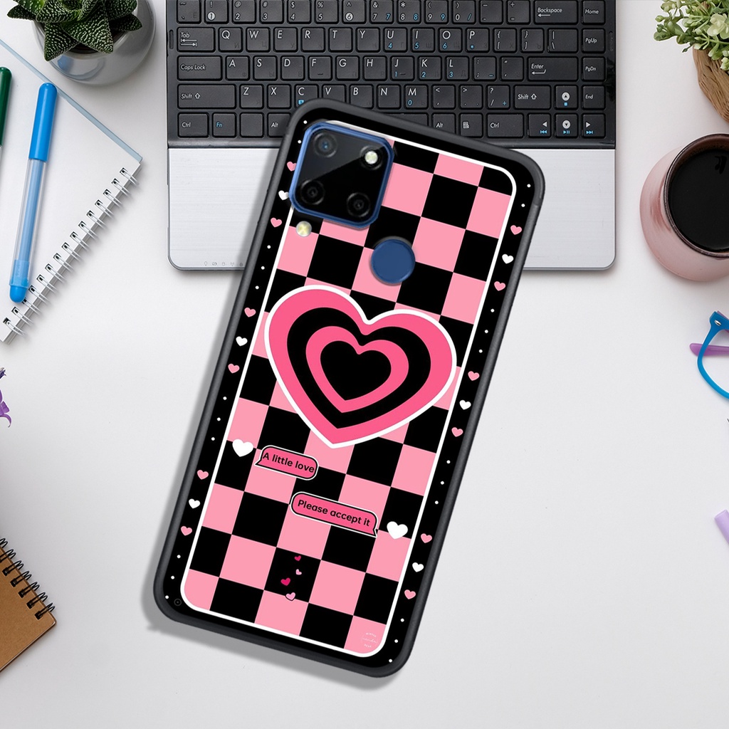 Ốp Lưng OPPO REALME C12 - C15 - C21 - C21y - C25 - C25y  , In Hình &quot;Black Heart&quot; Phong Cách Đẹp.