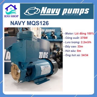 Máy bơm nước chân không NAVY MQS126 - 375W, cánh bơm bằng đồng