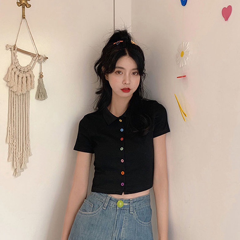 NRVP Áo Thun NgắN Tay DáNg Ôm ThờI Trang Cho Nữ