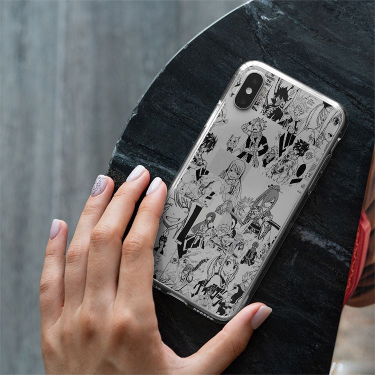 Ốp lưng iphone silicon Fairy tail manga collage iphone case   cho IP5 đến IP 12 pro max PAP20210943