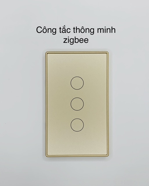 Công tắc thông minh cao cấp Tuya viền nhôm Zigbee - Công tắc cảm ứng nhà thông minh 1-4 nút kết nối Zigbee (new design)