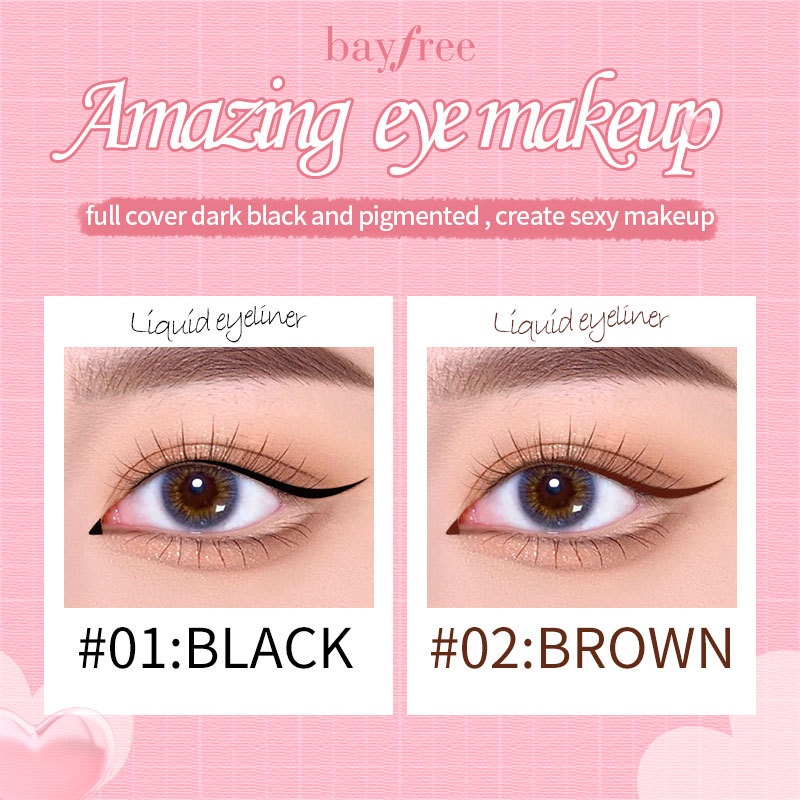 [Hàng mới về] Bút kẻ mắt Bayfree dạng lỏng chống thấm nước lâu trôi dễ trang điểm