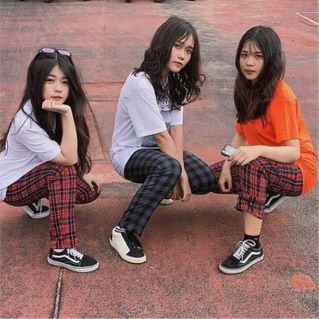 Quần caro plaid pants