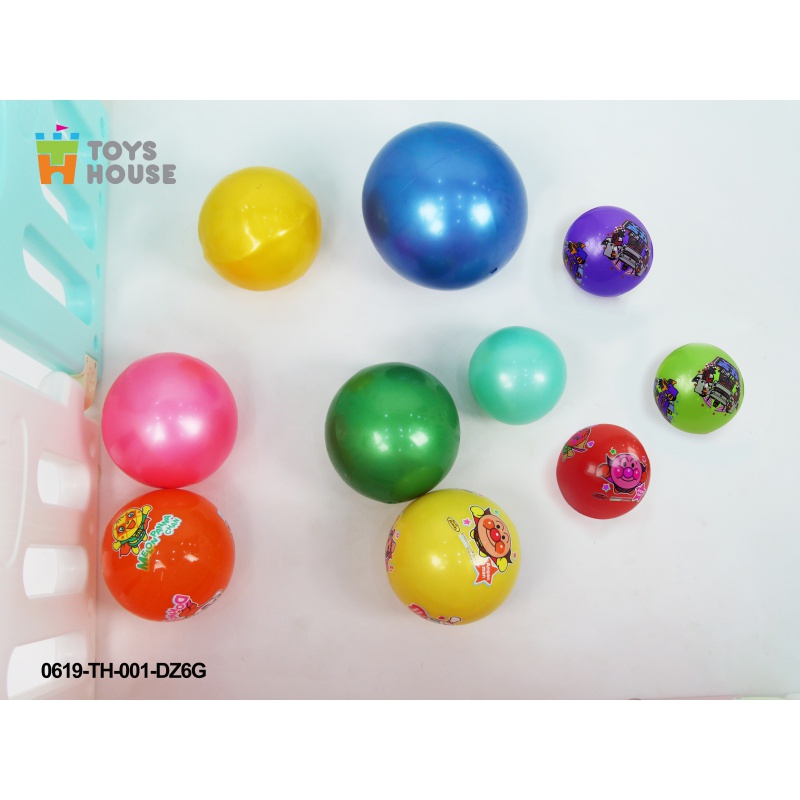 Quả Bóng Cao Su Đàn Hồi Màu Vàng Trơn