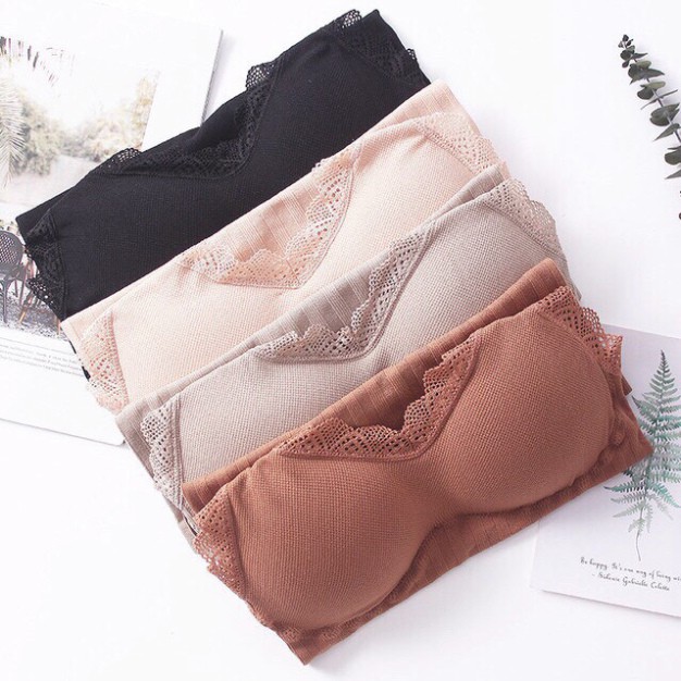 ÁO BRA LEN TĂM DÁNG DÀI [AB04] VIỀN REN LOẠI 1