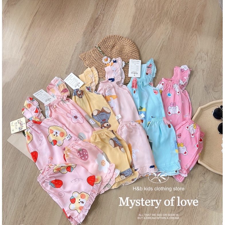 ĐỒ BỘ MẶC HÈ 2 DÂY CÁNH TIÊN CHO BÉ GÁI - HÀNG ĐẸP