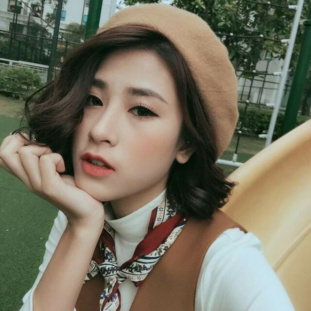 Mũ nồi beret dạ dầy (hàng đẹp)