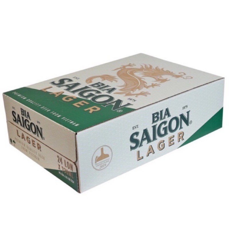 Thùng 24 Lon Bia SÀI GÒN Lager 330ml