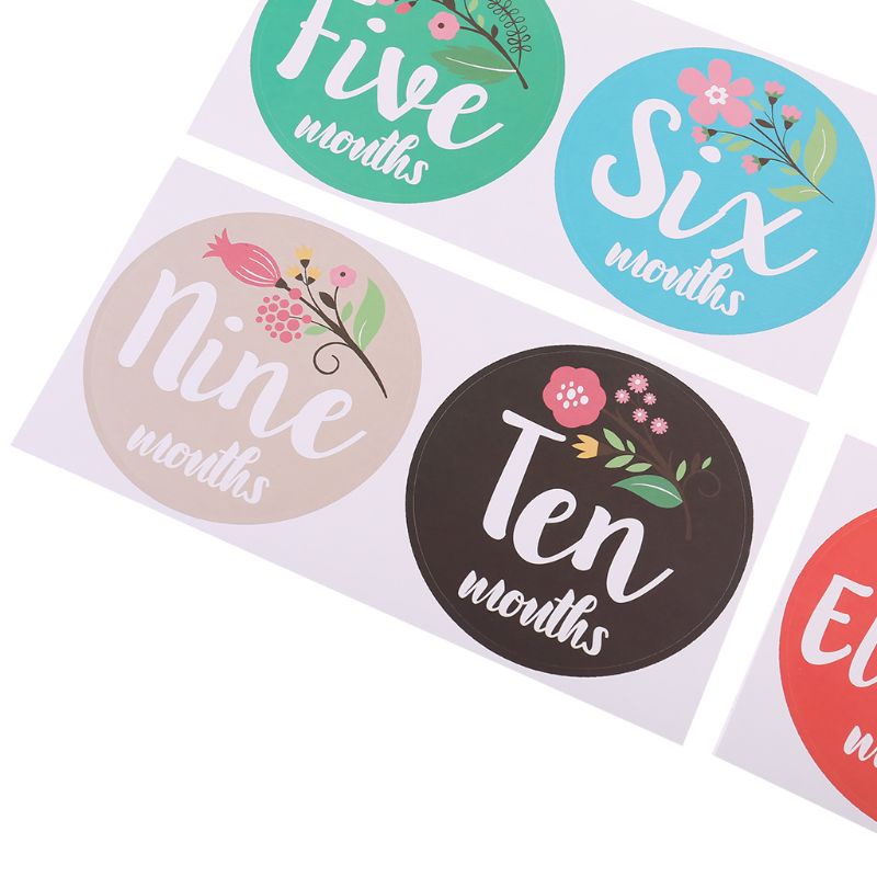 Sticker Dán Đánh Dấu Cột Mốc Họa Tiết Hoa Dễ Thương Bắt Mắt