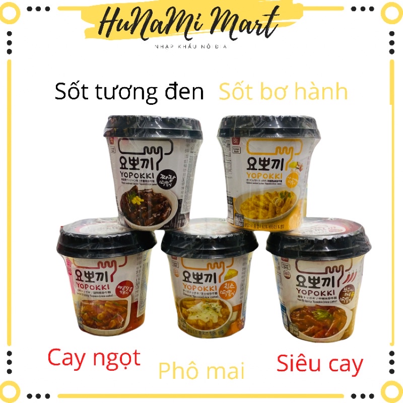 Bánh gạo Hàn Quốc Yopokki Topokki dạng cốc 120gr - đủ 5 vị | BigBuy360 - bigbuy360.vn