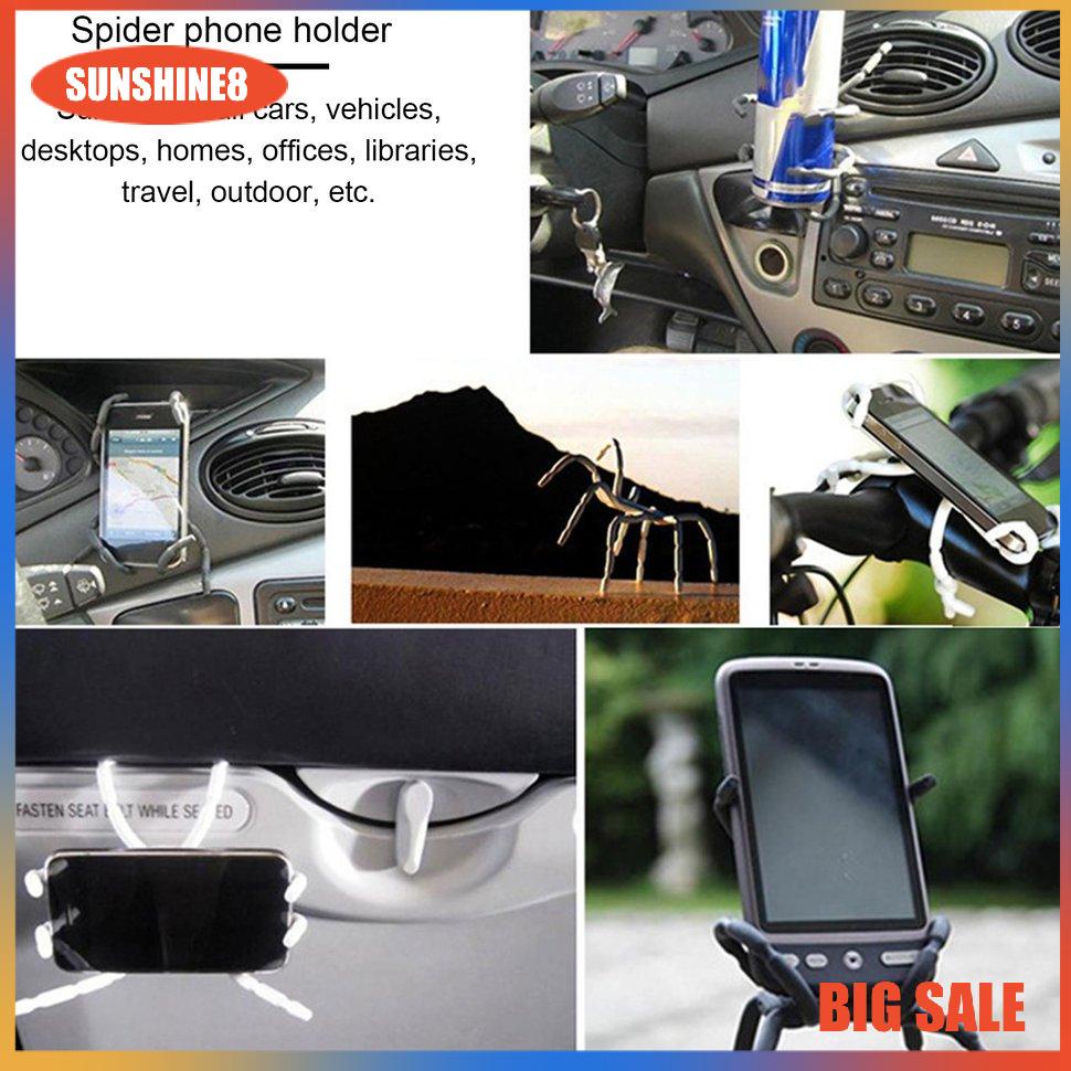 【SUN】Giá đỡ điện thoại di động Universal Spider Giá đỡ giá đỡ ô tô để bàn