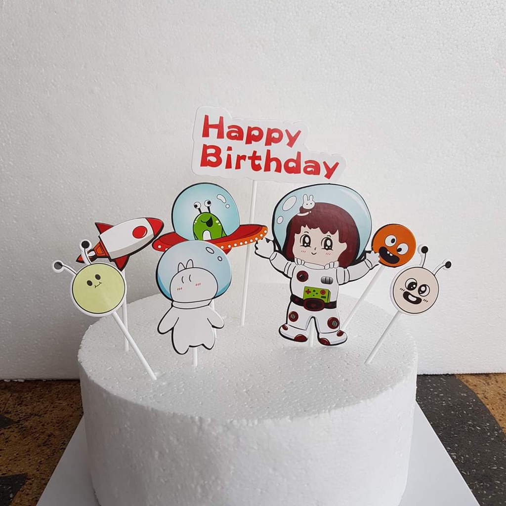 phụ kiện bánh kem [FREESHIP❤️] em bé du hành không gian