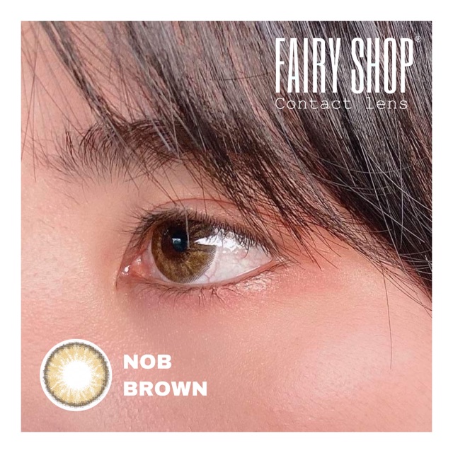 Áp tròng NOB BROWN 14.2mm - Kính Áp Tròng FAIRY SHOP CONTACT LENS