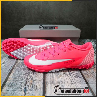 Giày đá bóng giá rẻ Mercurial Vapor 13 Academy TF hồng vạch trắng | Trọng lượng nhẹ, da mềm