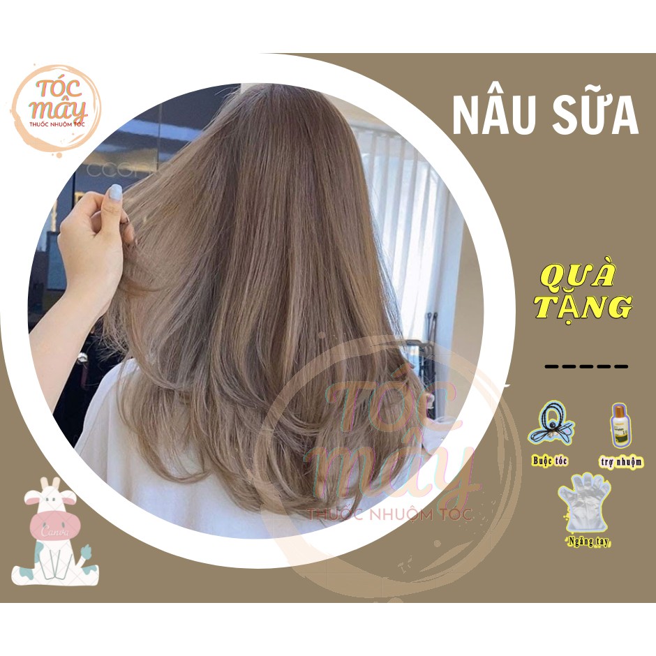 Thuốc nhuộm tóc Nâu sữa không tẩy