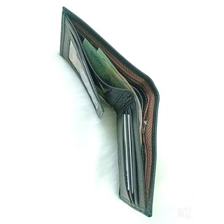 (BÓP VÍ NAM DA BÒ 100%) dập vân cá sấu