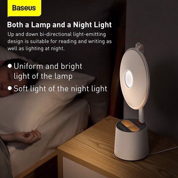 Đèn led để bàn làm việc, đọc sách và làm đèn ngủ Baseus Smart Eye Series Full Spectrum Double Light Source AAA Reading