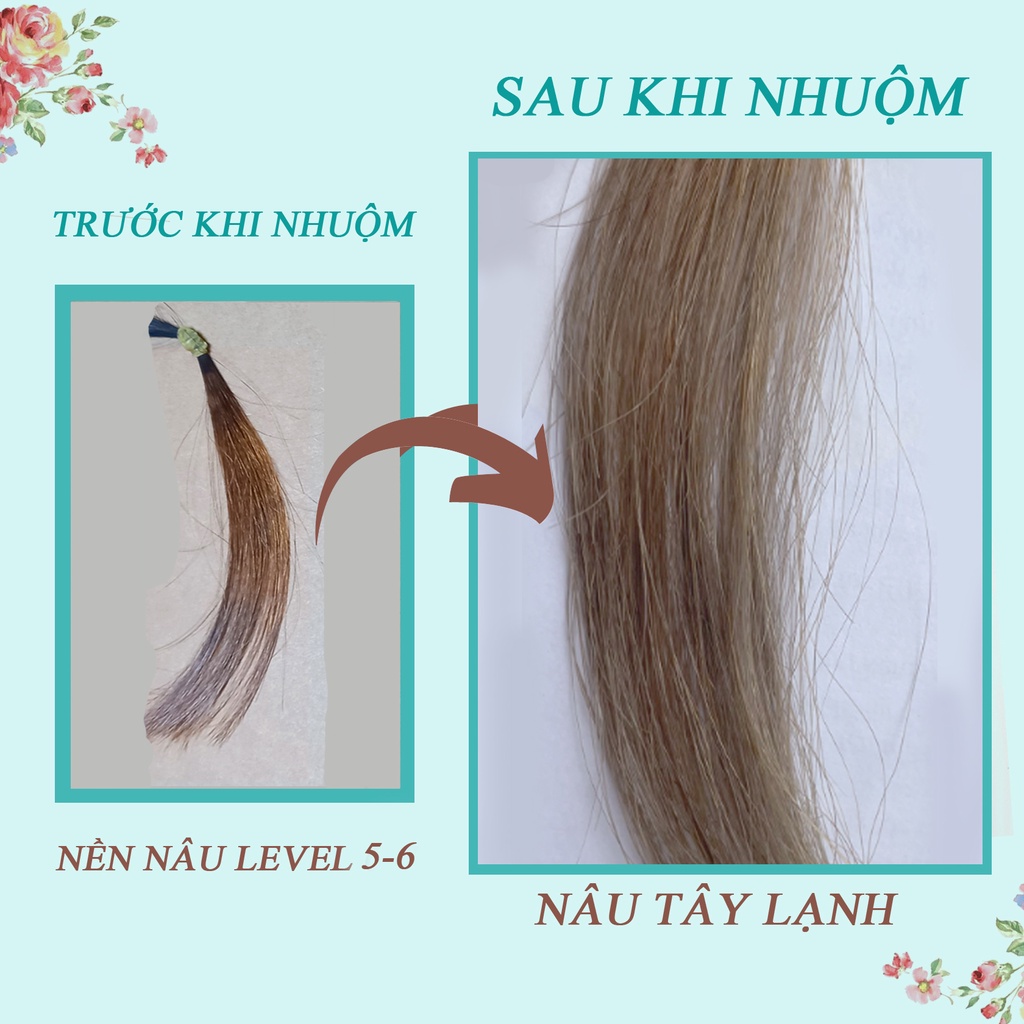 Thuốc nhuộm tóc NÂU TÂY - Không Tẩy