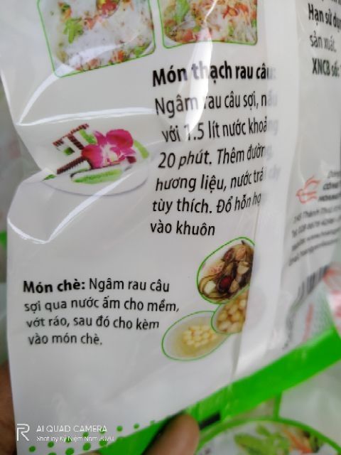 Miến rau câu sợi ngắn 20g KETO, DAS