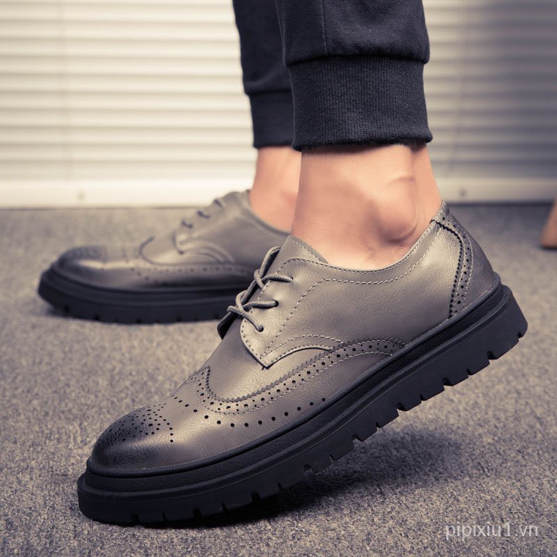 New Men Brogue Leather Shoes Men Wedding Oxfords Men Shoes Luxury Dress Formal Shoes c6wQ