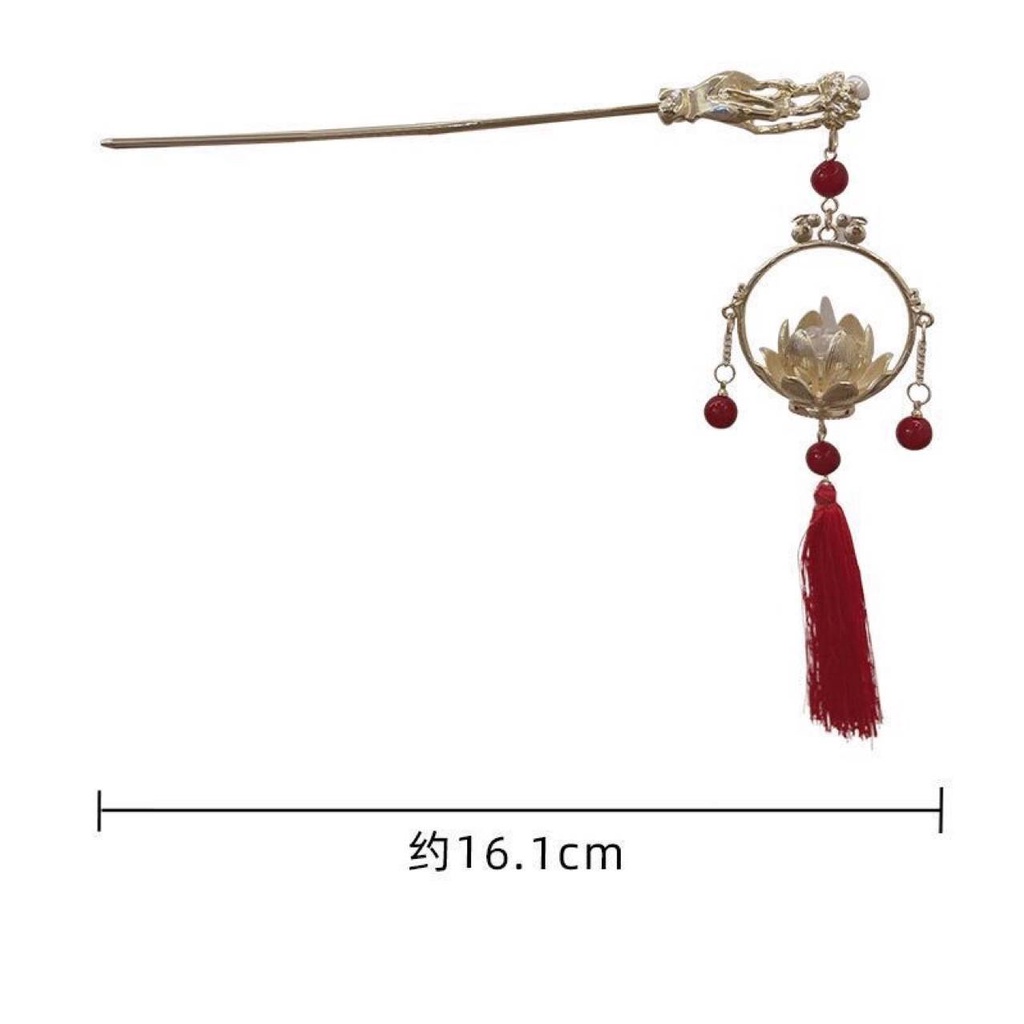 Trâm Cài Tóc Hình Hoa Sen Phát Sáng Phong Cách Trung Hoa Cổ Điển Thời Trang